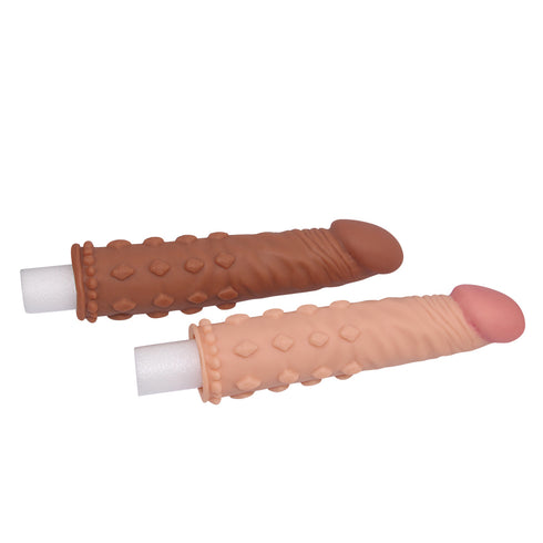 Pleasure X-Tender Penis Sleeve Brown
